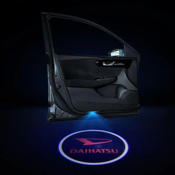 2pcs LED Car Door Courtesy Projector Laser Ghost Shadow Light For Daihatsu Logo