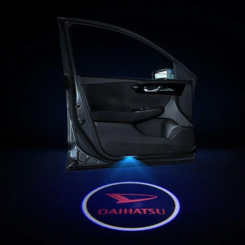 2pcs LED Car Door Courtesy Projector Laser Ghost Shadow Light For Daihatsu Logo