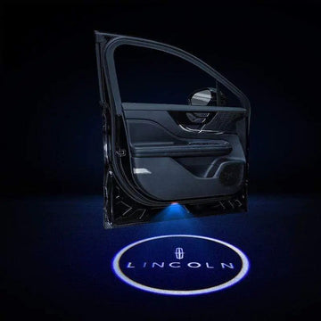 2pcs LED Car Door Courtesy Projector Laser Ghost Shadow Light For LINCOLN Logo