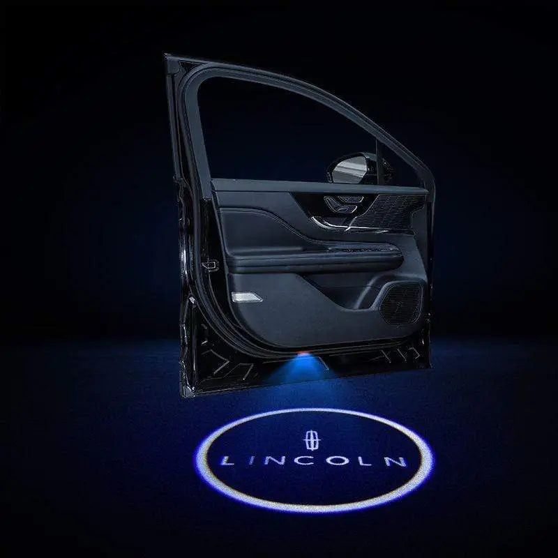 2pcs LED Car Door Courtesy Projector Laser Ghost Shadow Light For LINCOLN Logo