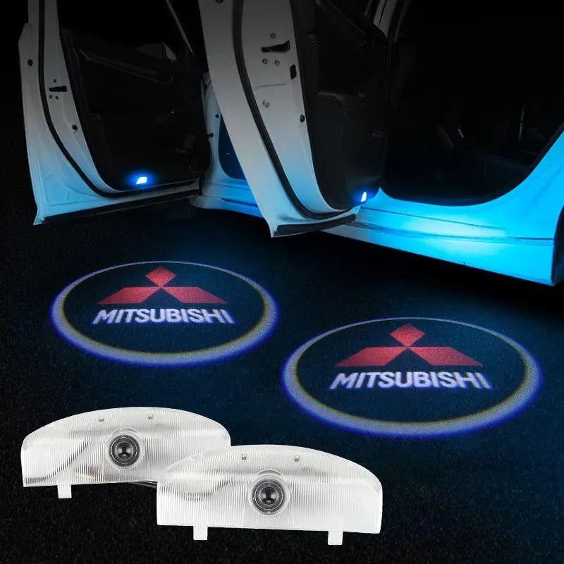 2x Lumenz CL3 LED Courtesy Logo Lights Ghost Shadow for Mitsubishi