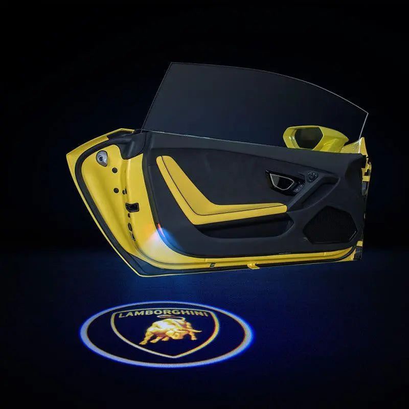 2pcs LED Car Door Courtesy Projector Laser Ghost Shadow Light For Lamborghini  Logo