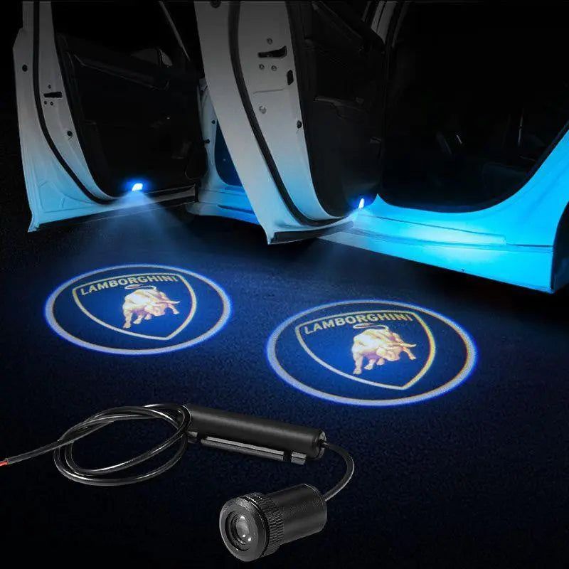 2pcs LED Car Door Courtesy Projector Laser Ghost Shadow Light For Lamborghini  Logo