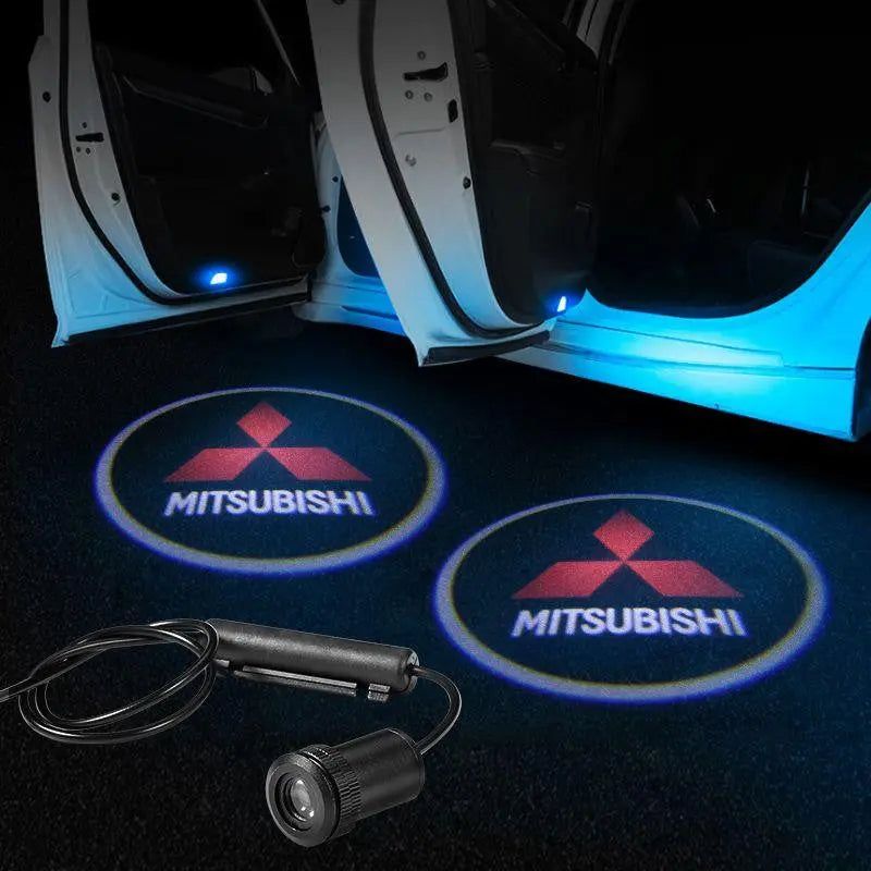 2x Lumenz CL3 LED Courtesy Logo Lights Ghost Shadow for Mitsubishi
