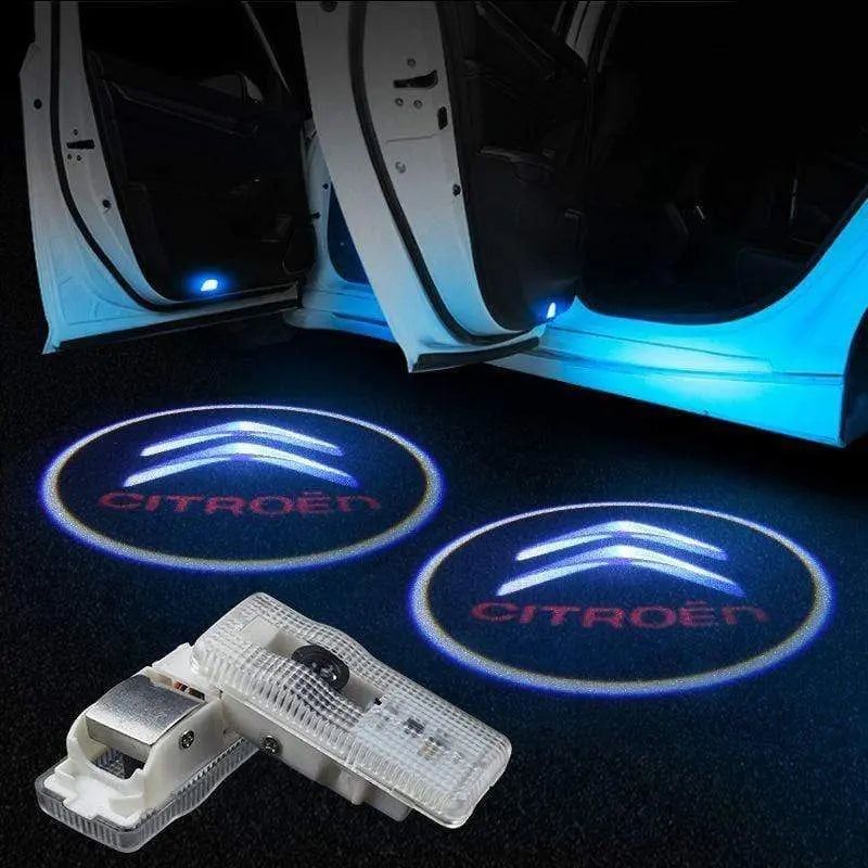2x LED Car door Led Welcome laser projector Logo Ghost Shadow Light For Citroen