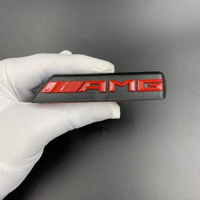 Car Sticker Emblem Front Grille Badge For Mercedes Benz AMG  A B C E Class W176 W246 W203 W204 W205