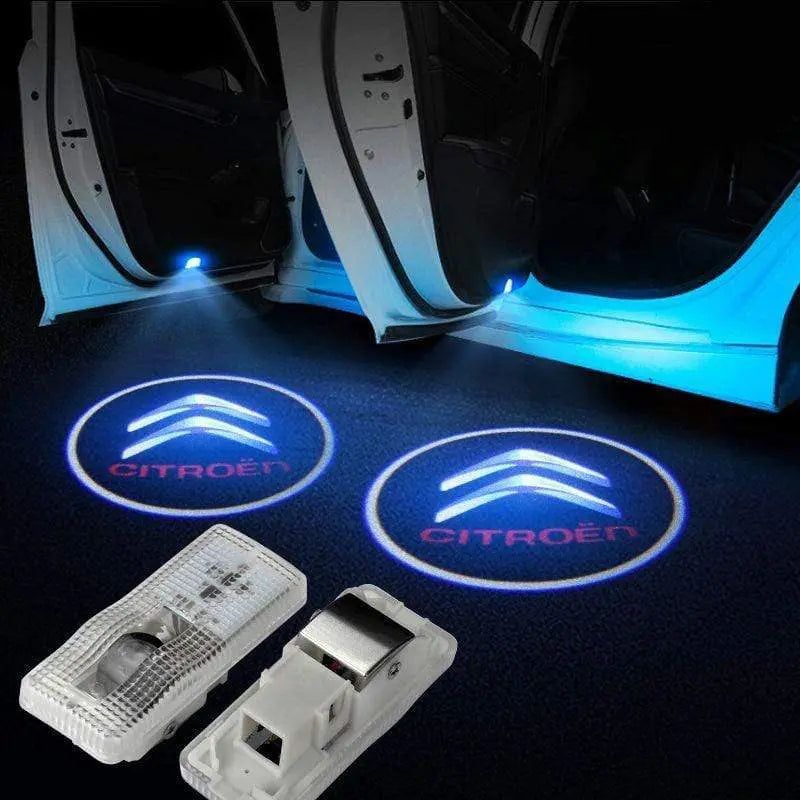 2x LED Car door Led Welcome laser projector Logo Ghost Shadow Light For Citroen