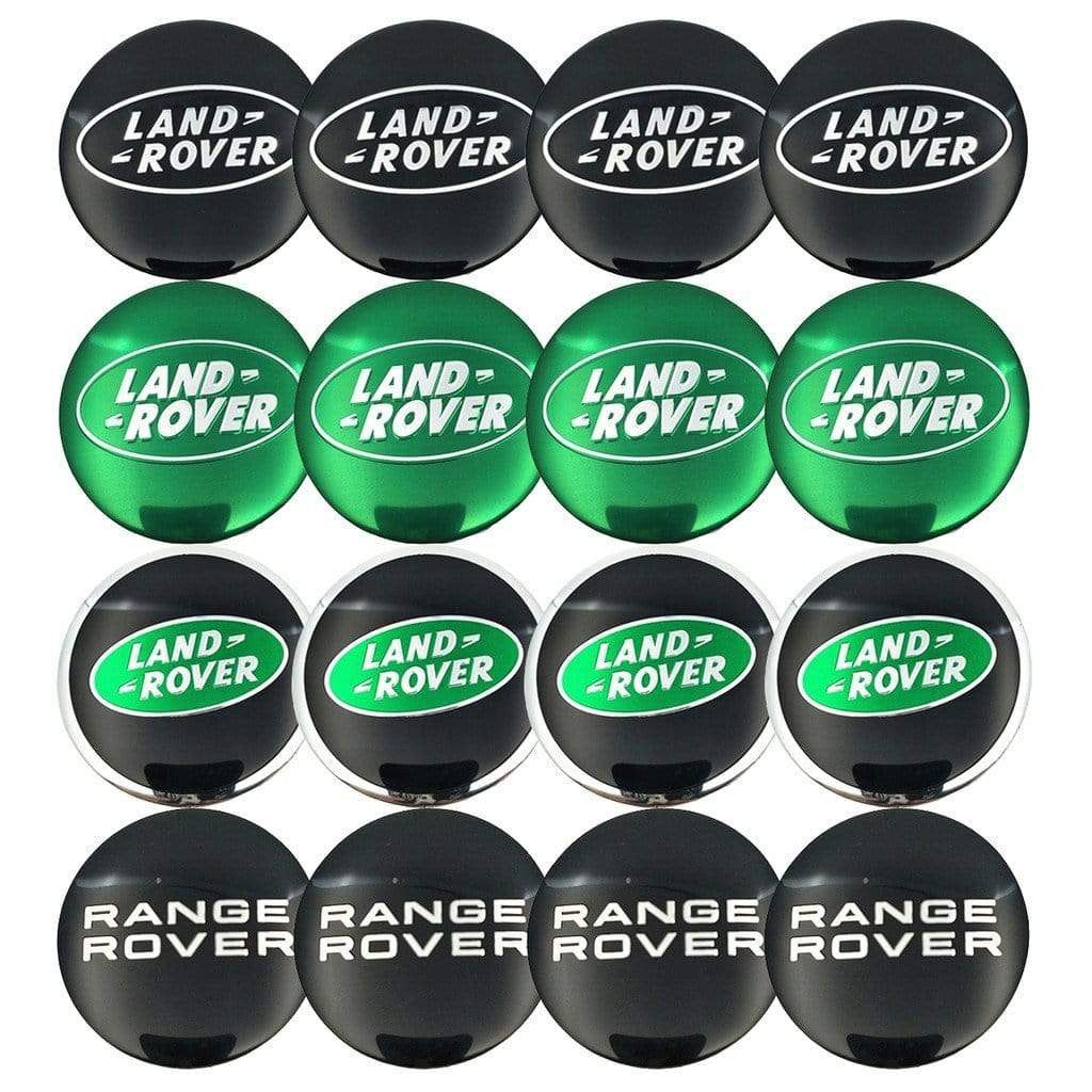 4PCS 56mm Land Rover Range RoverCar Wheel Center Hub Cap Sticker Auto Tire Emblem Badge Decal