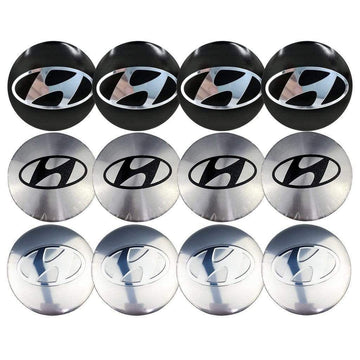 4PCS 56mm Hyundai Logo Car Wheel Center Hub Cap Sticker Auto Tire Emblem Badge Decal