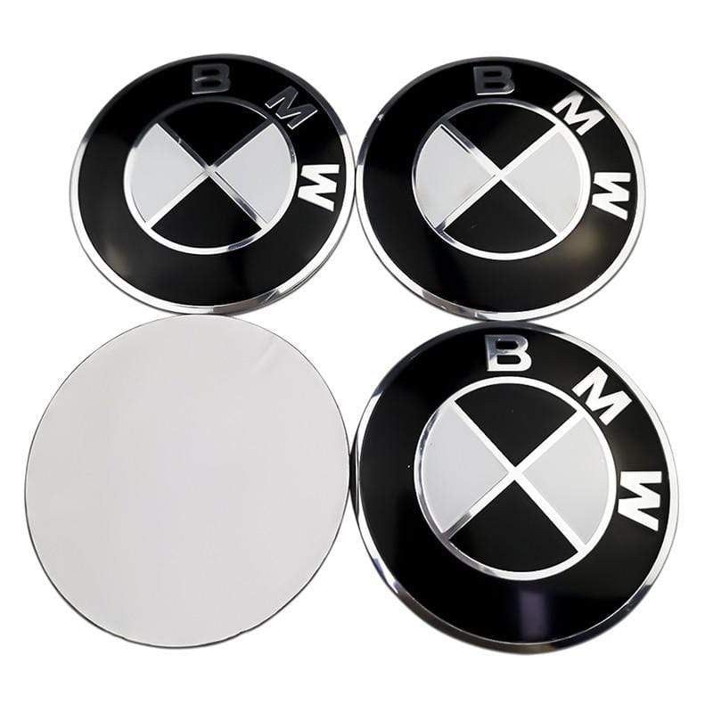 4pcs 56mm Car Rim Wheel Center Hub caps Resin Badge wheel Decal Sticker for BMW