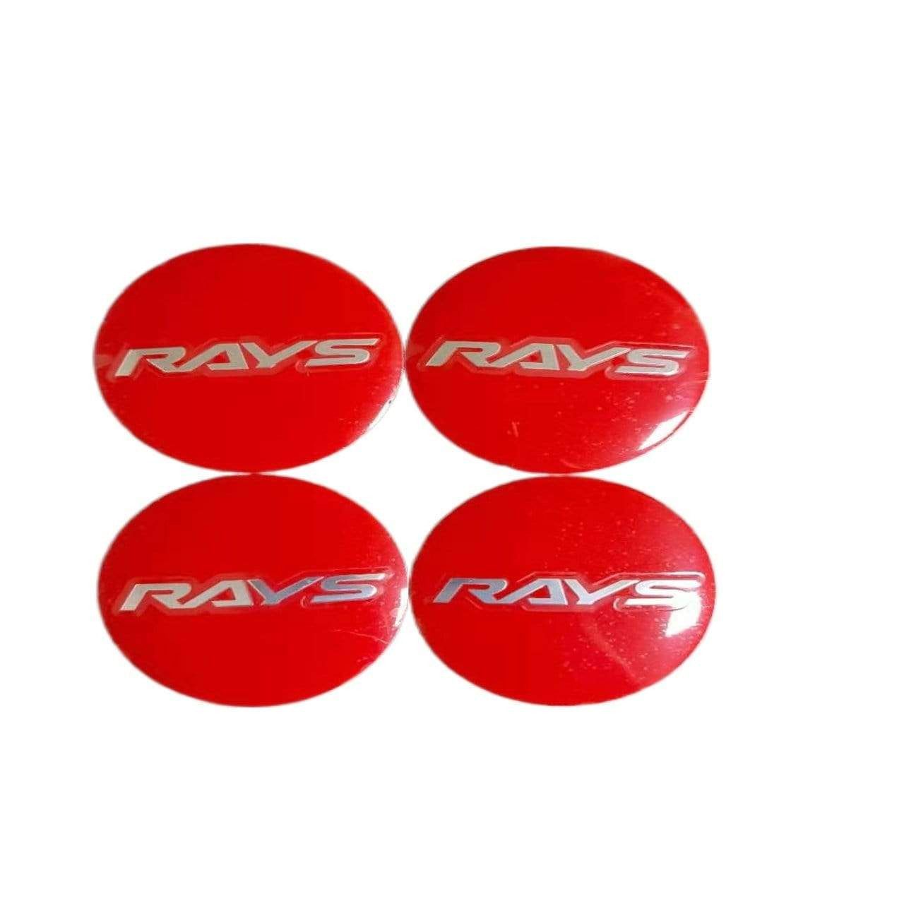 56mm 4PCS RAYS VOLK Racing Car Wheel Center Hub Cap Sticker Emblem Badge Decal