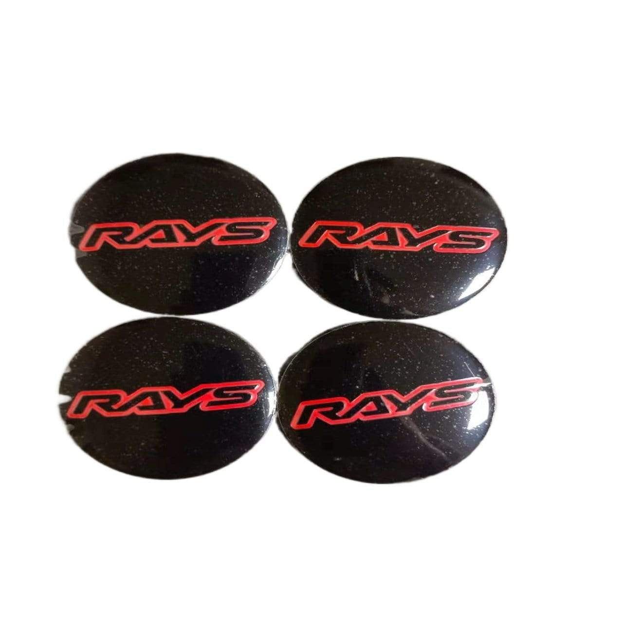 56mm 4PCS RAYS VOLK Racing Car Wheel Center Hub Cap Sticker Emblem Badge Decal