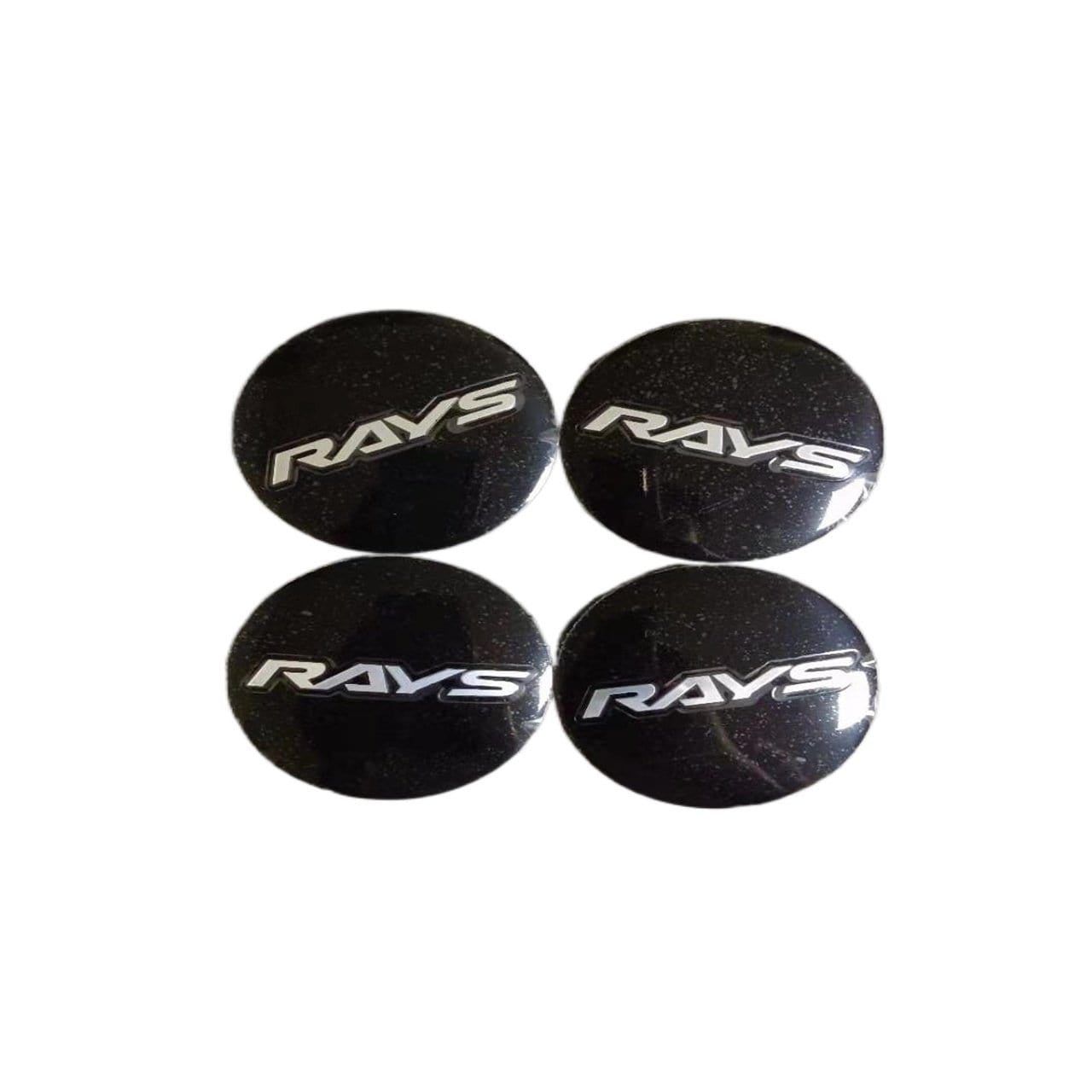 56mm 4PCS RAYS VOLK Racing Car Wheel Center Hub Cap Sticker Emblem Badge Decal
