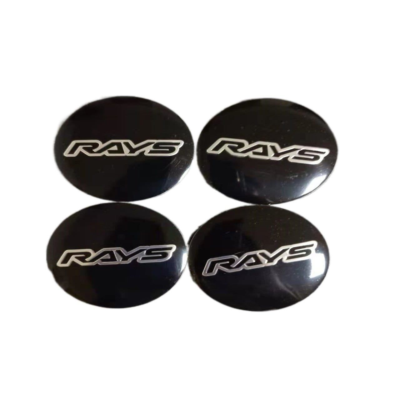 56mm 4PCS RAYS VOLK Racing Car Wheel Center Hub Cap Sticker Emblem Badge Decal