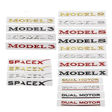 Replace ABS Letter Rear Tail Emblem Sticker Badge Decal For TESLA Model 3 X S