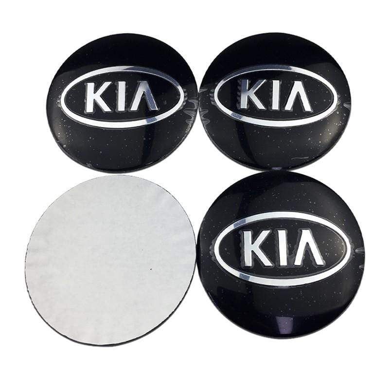 4pcs 56mm KIA K3 K5 Modified Lion Head Car Wheel Center Hub Cap Sticker Auto Tire Emblem Badge Decal
