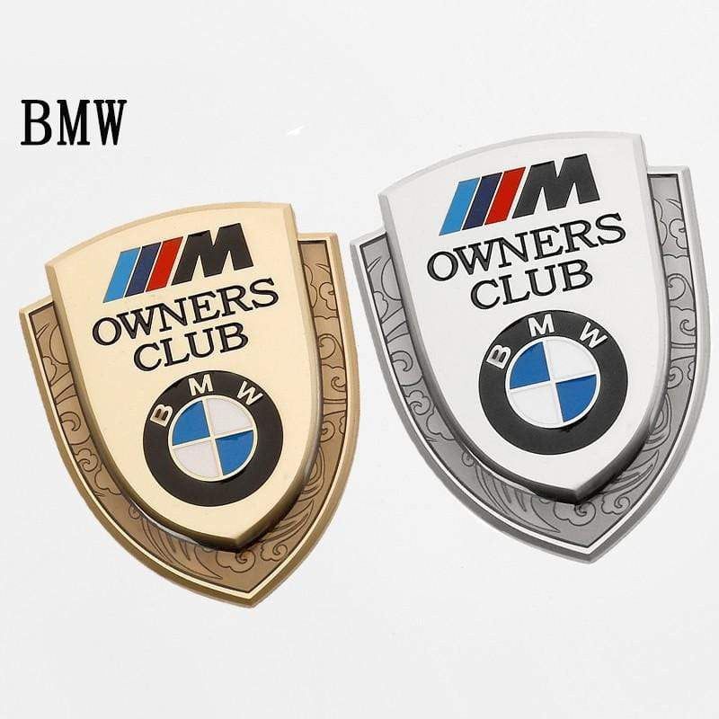 1PCS Car Body Sticker Emblem Metal Auto Rear Trunk Shield Badge 3D Appearance Personalized Decorative