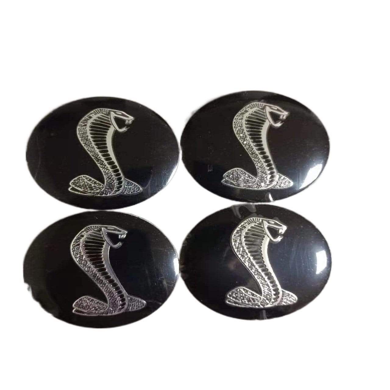 4pcs 56mm Ford Modified Horse Wolf Shelby FOOSE RS ST Car Wheel Center Hub Cap Sticker Emblem Badge Decal