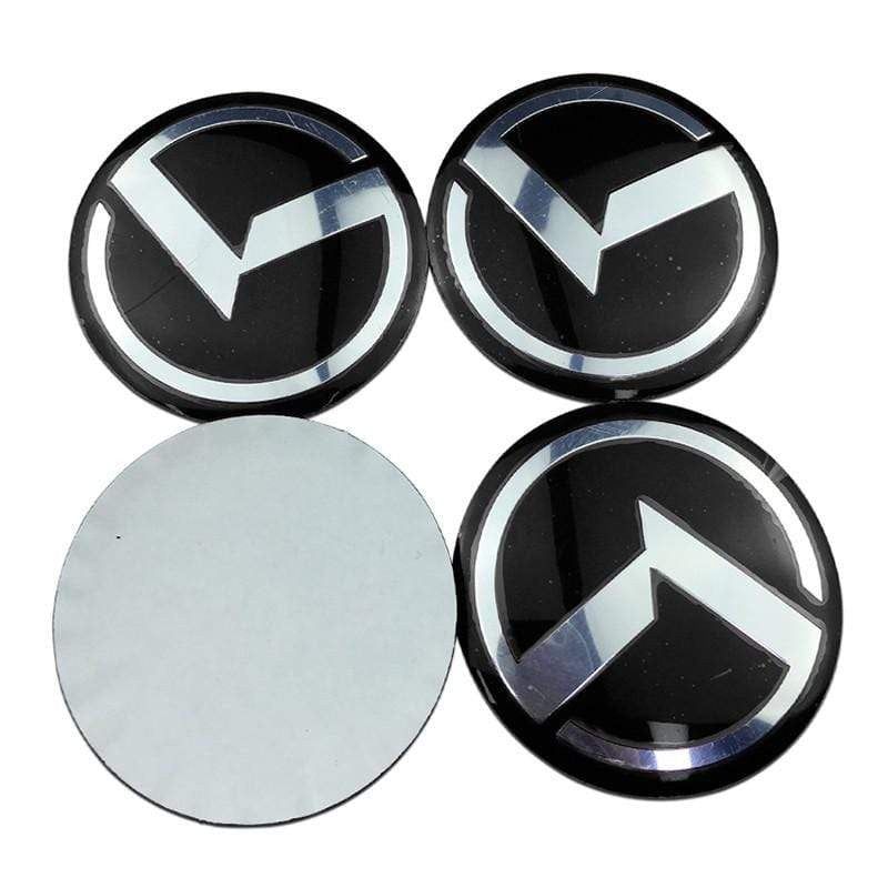 4pcs 56mm KIA K3 K5 Modified Lion Head Car Wheel Center Hub Cap Sticker Auto Tire Emblem Badge Decal