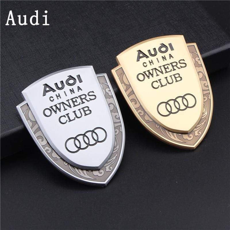 1PCS Car Body Sticker Emblem Metal Auto Rear Trunk Shield Badge 3D Appearance Personalized Decorative