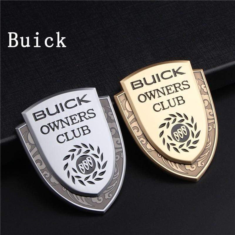 1PCS Car Body Sticker Emblem Metal Auto Rear Trunk Shield Badge 3D Appearance Personalized Decorative