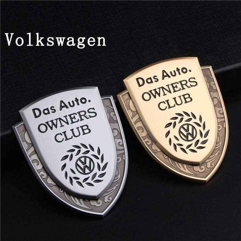 1PCS Car Body Sticker Emblem Metal Auto Rear Trunk Shield Badge 3D Appearance Personalized Decorative
