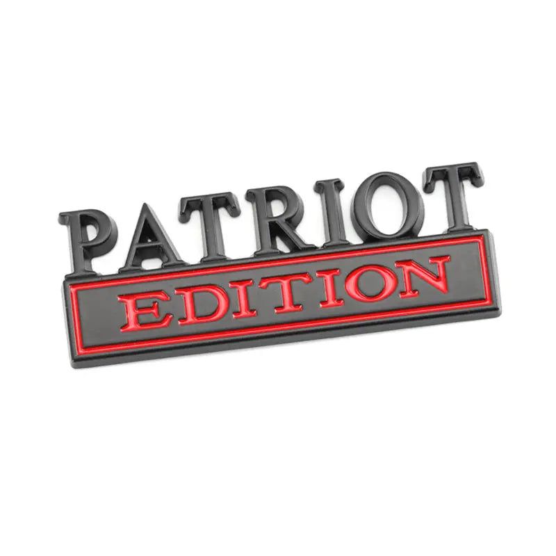 Matel Car Sticker PATRIOT Edition Badge Emblem Front Hood Grille for BMW Subaru Mazda