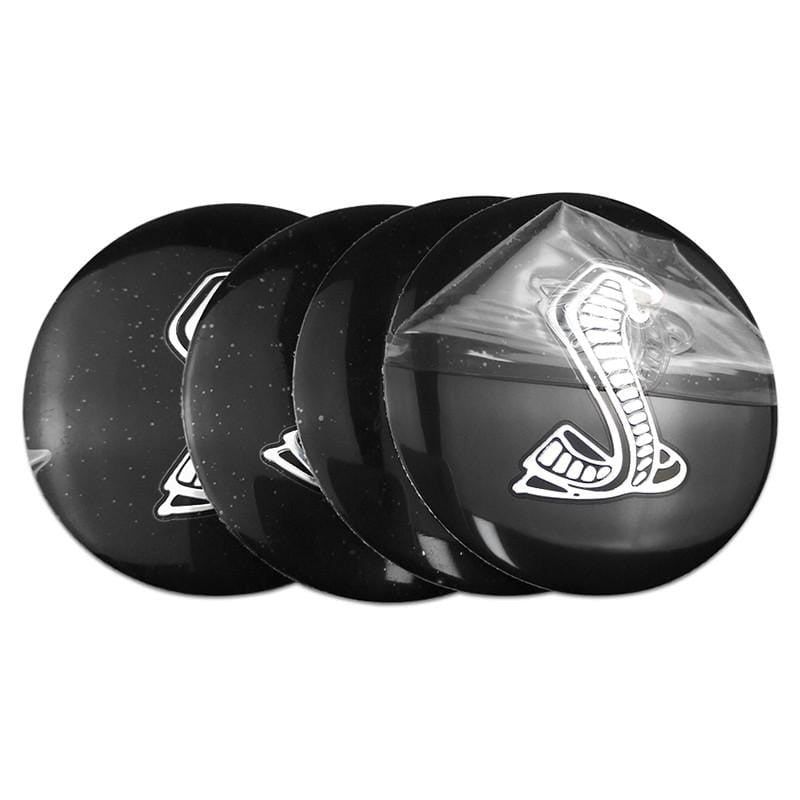 4pcs 56mm Ford Modified Horse Wolf Shelby FOOSE RS ST Car Wheel Center Hub Cap Sticker Emblem Badge Decal
