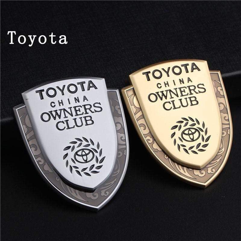 1PCS Car Body Sticker Emblem Metal Auto Rear Trunk Shield Badge 3D Appearance Personalized Decorative