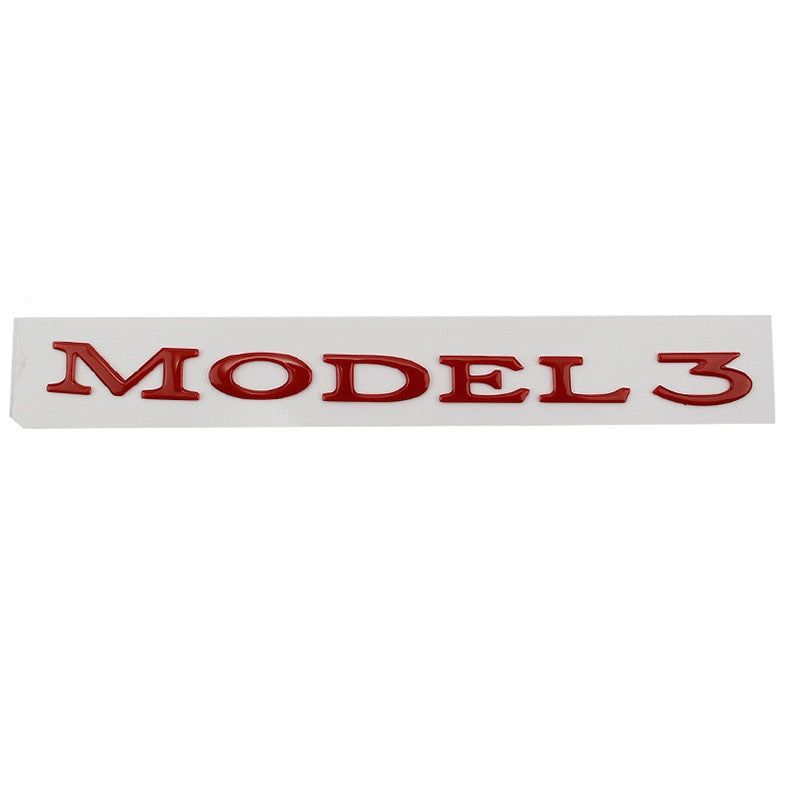 Replace ABS Letter Rear Tail Emblem Sticker Badge Decal For TESLA Model 3 X S