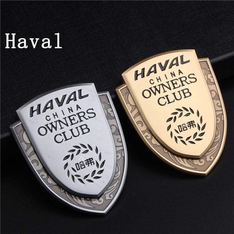 1PCS Car Body Sticker Emblem Metal Auto Rear Trunk Shield Badge 3D Appearance Personalized Decorative