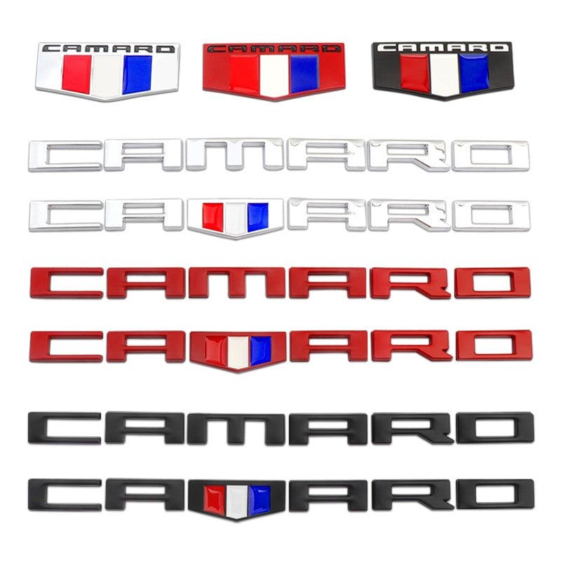 Metal Camaro Badge Emblem Rear Truck Side Fender Sticker Decals For Chevrolet