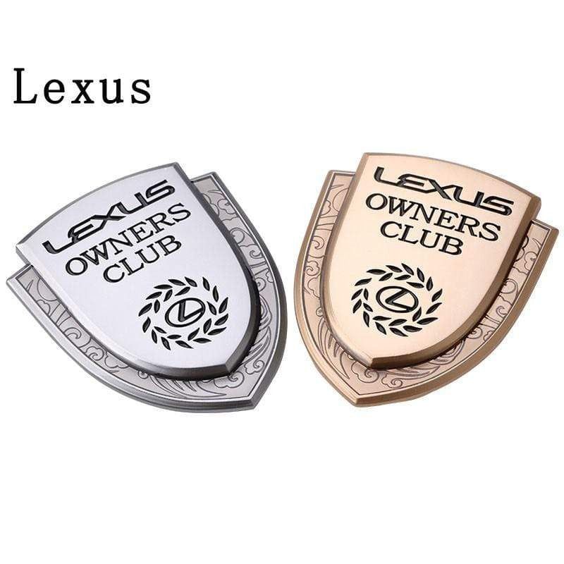 1PCS Car Body Sticker Emblem Metal Auto Rear Trunk Shield Badge 3D Appearance Personalized Decorative
