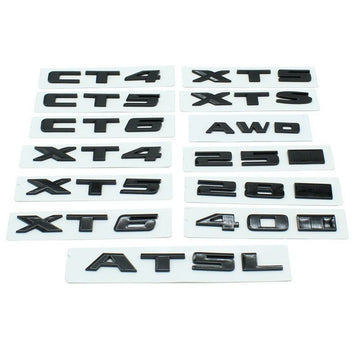 Back Trunk ABS Sticker For Cadillac CT4 CT5 CT6 ATS XT4 XT5 XT6 Badge Emblem