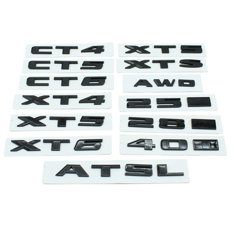 Back Trunk ABS Sticker For Cadillac CT4 CT5 CT6 ATS XT4 XT5 XT6 Badge Emblem