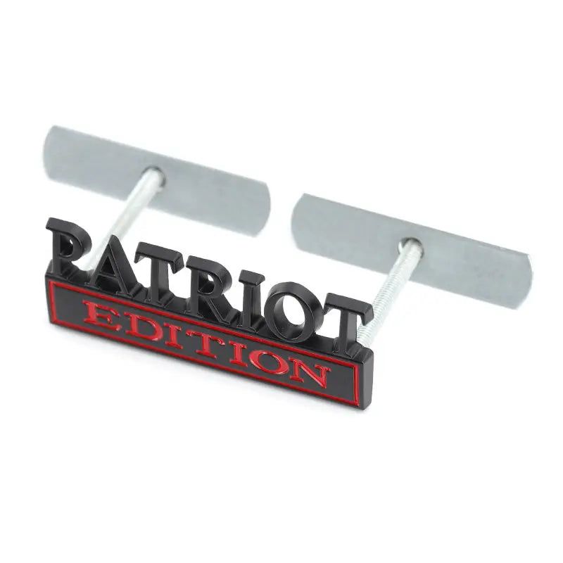 Matel Car Sticker PATRIOT Edition Badge Emblem Front Hood Grille for BMW Subaru Mazda