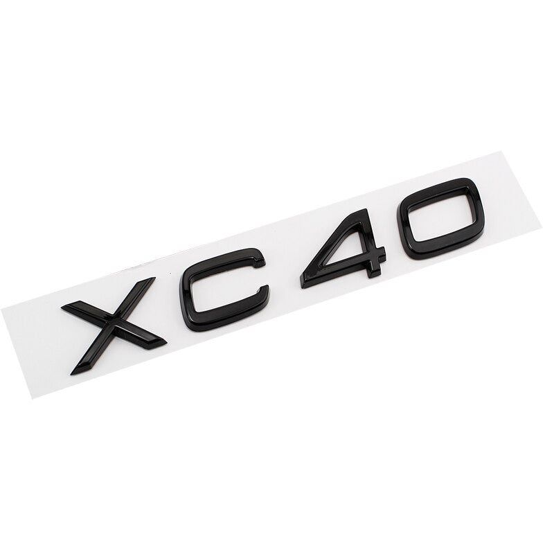 Glossy Black Emblem Sticker For Volvo XC90 XC60 XC40 D2 D5 S80 S90 S60 S40 V40 V60
