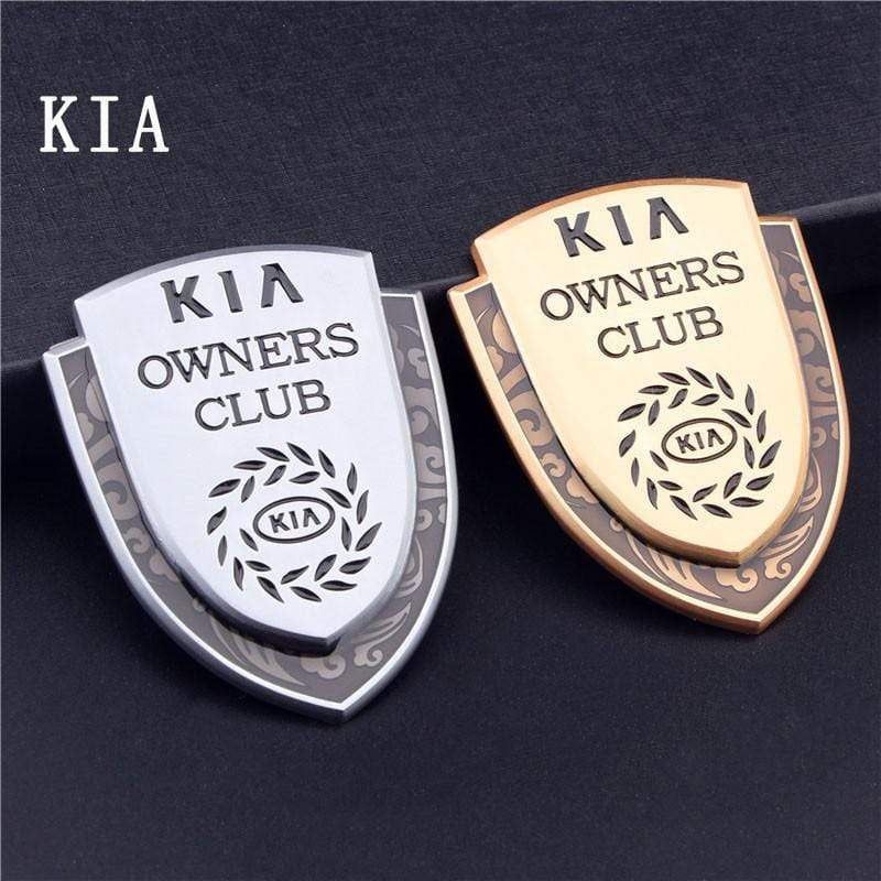 1PCS Car Body Sticker Emblem Metal Auto Rear Trunk Shield Badge 3D Appearance Personalized Decorative