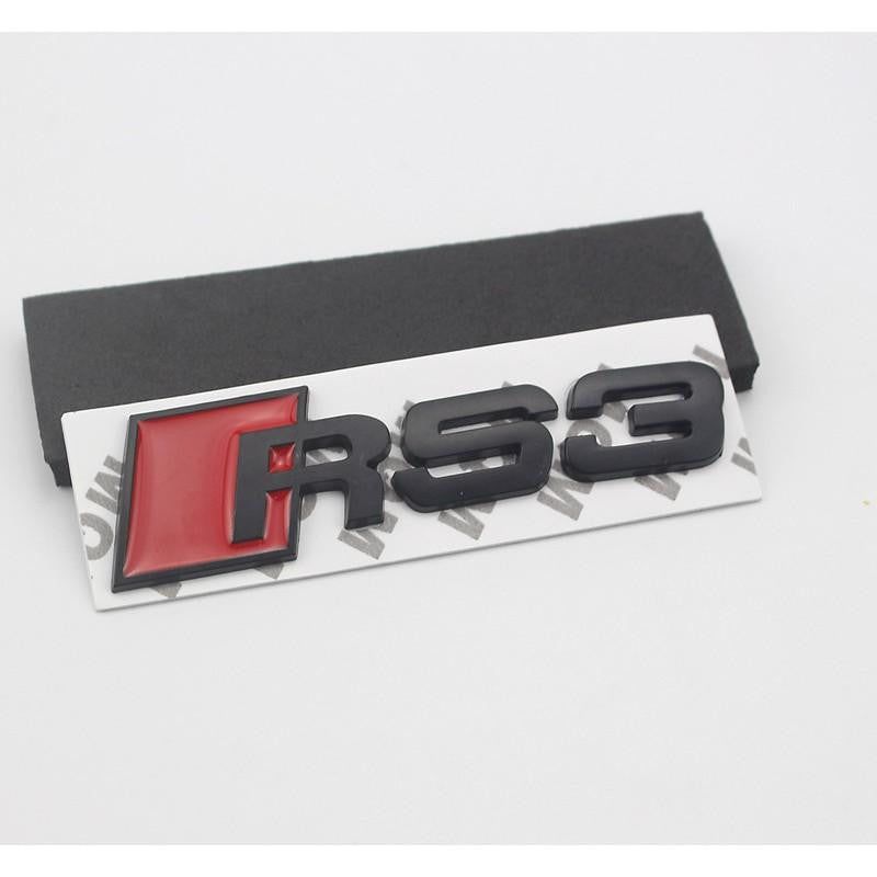 Modified Letetr S3 S4 S5 S6 S8 RS3 RS4 RS5 RS6 RS8 3D Metal Car Sticker for Audi Auto Emblem Badge Decal