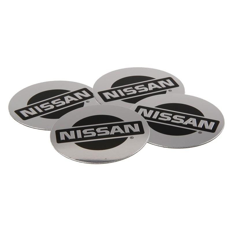 56mm 4PCS Nissan Nismo GTR X-Trail Qashqai tiida Altima sentra Car Wheel Center Hub Cap Sticker  Emblem Badge Decal