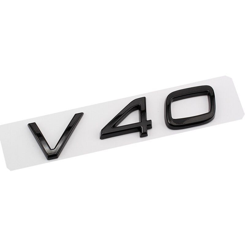 Glossy Black Emblem Sticker For Volvo XC90 XC60 XC40 D2 D5 S80 S90 S60 S40 V40 V60
