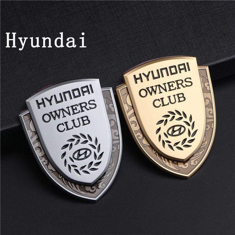 1PCS Car Body Sticker Emblem Metal Auto Rear Trunk Shield Badge 3D Appearance Personalized Decorative