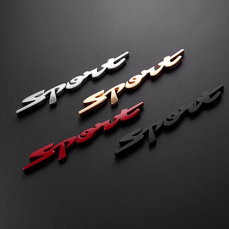 Metal Sport Racing Car Trunk Rear Tailgate Fender Emblem Badge Decal Sticker