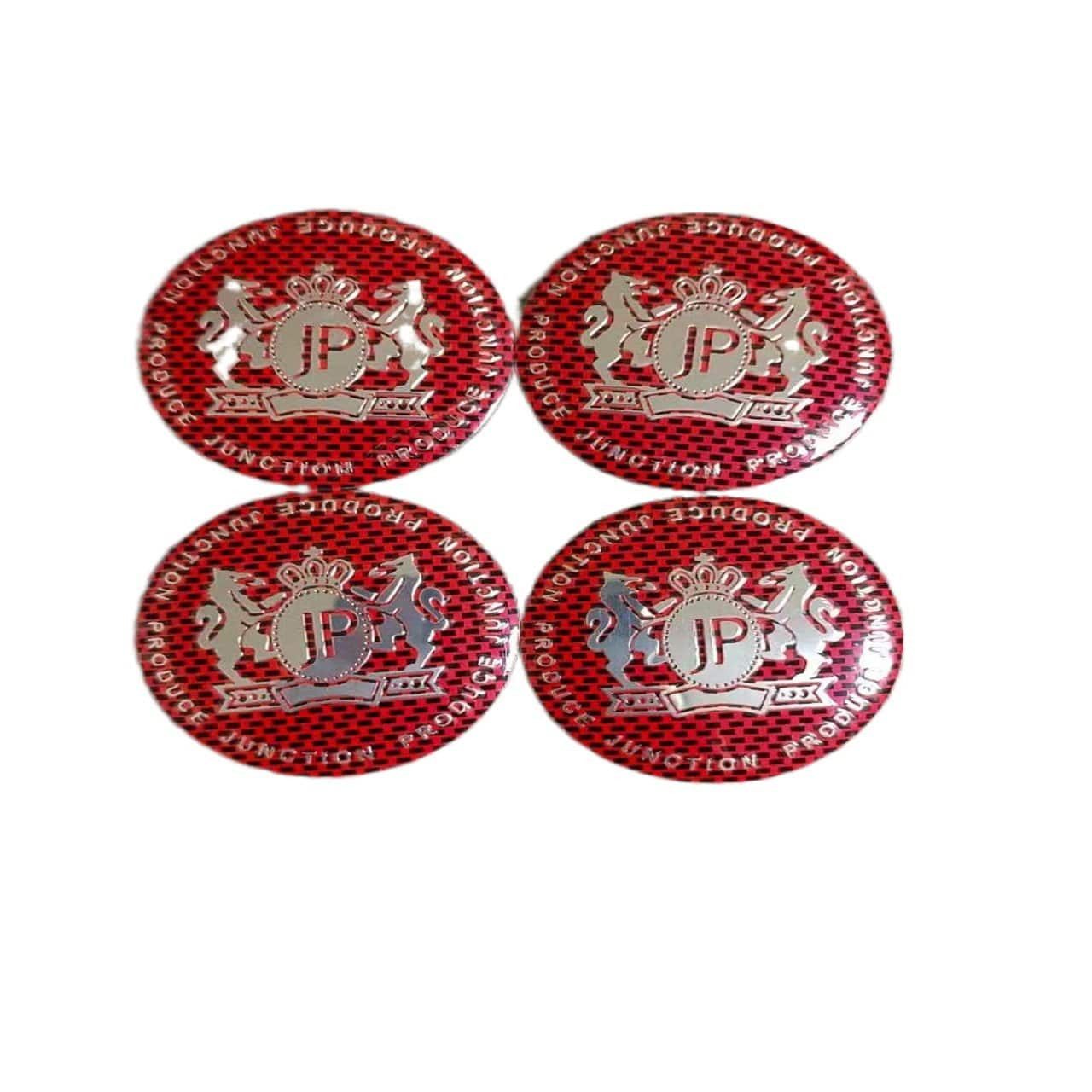 4x 56mm 2.2 JP Junction Produce Wheel Center Hub Caps Emblem Decal Car Sticker