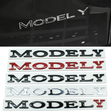 3D Letters Model Y Rear Back Trunk For Tesla Model Y Emblem Badge Stickers