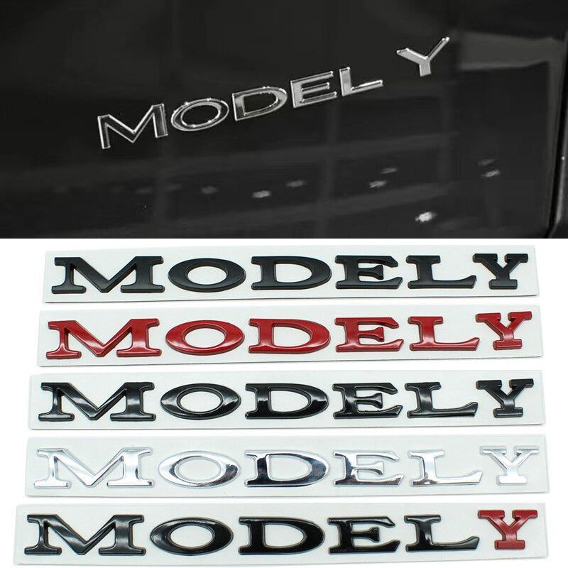 3D Letters Model Y Rear Back Trunk For Tesla Model Y Emblem Badge Stickers