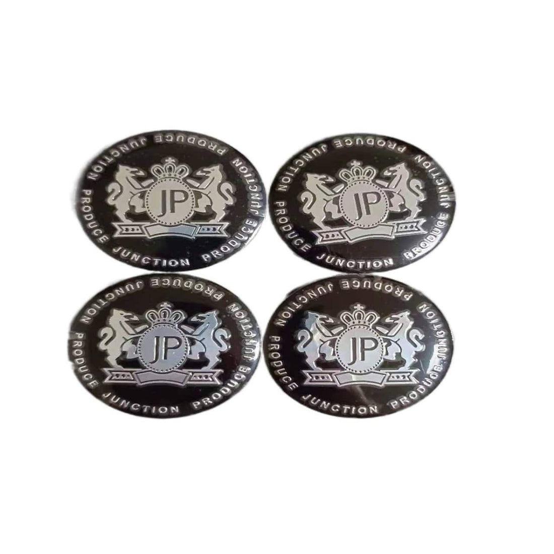 4x 56mm 2.2 JP Junction Produce Wheel Center Hub Caps Emblem Decal Car Sticker