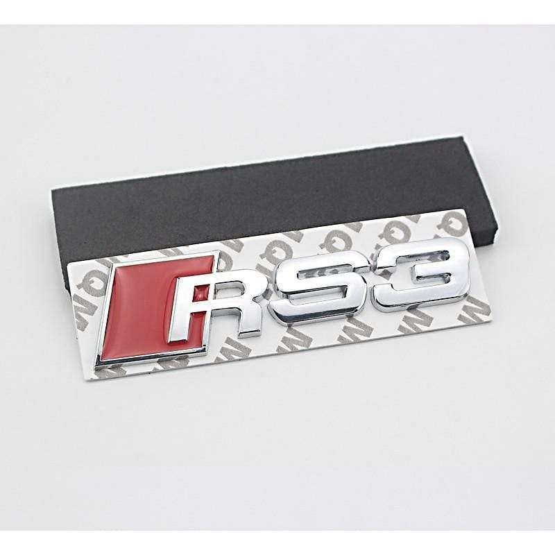 Modified Letetr S3 S4 S5 S6 S8 RS3 RS4 RS5 RS6 RS8 3D Metal Car Sticker for Audi Auto Emblem Badge Decal