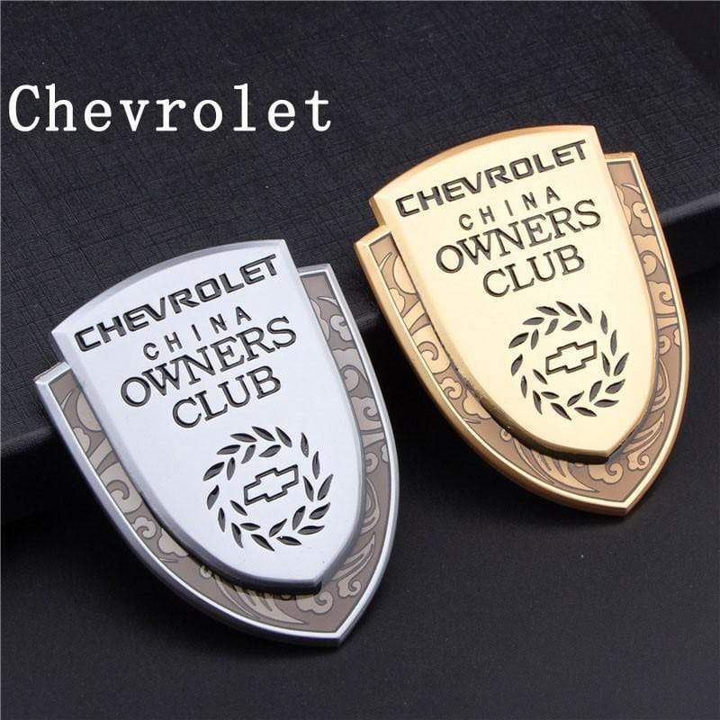 1PCS Car Body Sticker Emblem Metal Auto Rear Trunk Shield Badge 3D Appearance Personalized Decorative