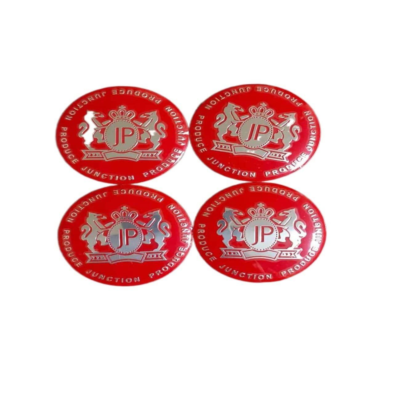 4x 56mm 2.2 JP Junction Produce Wheel Center Hub Caps Emblem Decal Car Sticker